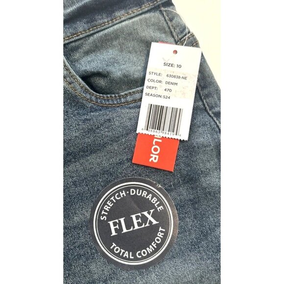 Liberty Valor Jeans Shorts Boy's‎ Size 10 Blue Denim Stretch Durable Flex NWT - Picture 7 of 7